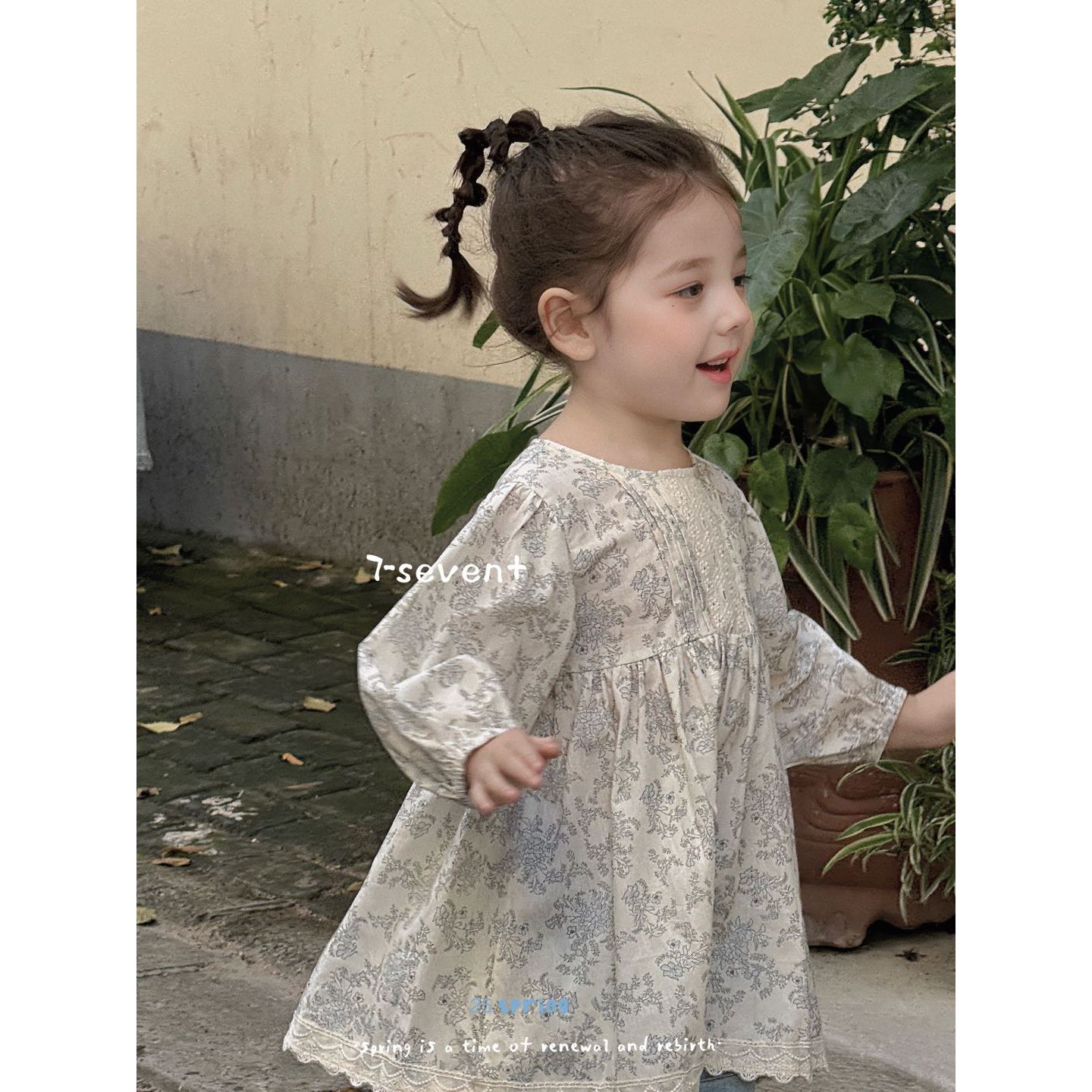 AA58~7Seven·25春~韩版碎花连衣裙6089