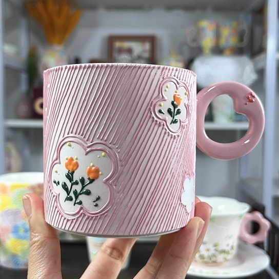 手绘高温釉下彩陶瓷