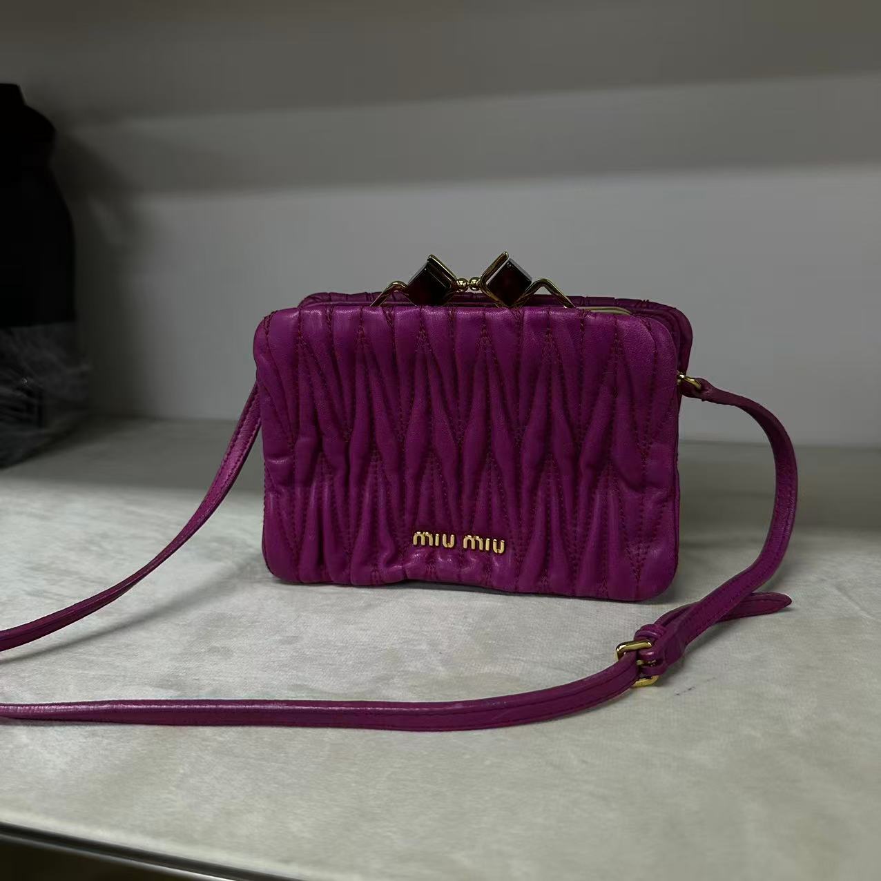 95新 MIU MIU/缪缪 乱乱子中古/女士/单肩包/102929