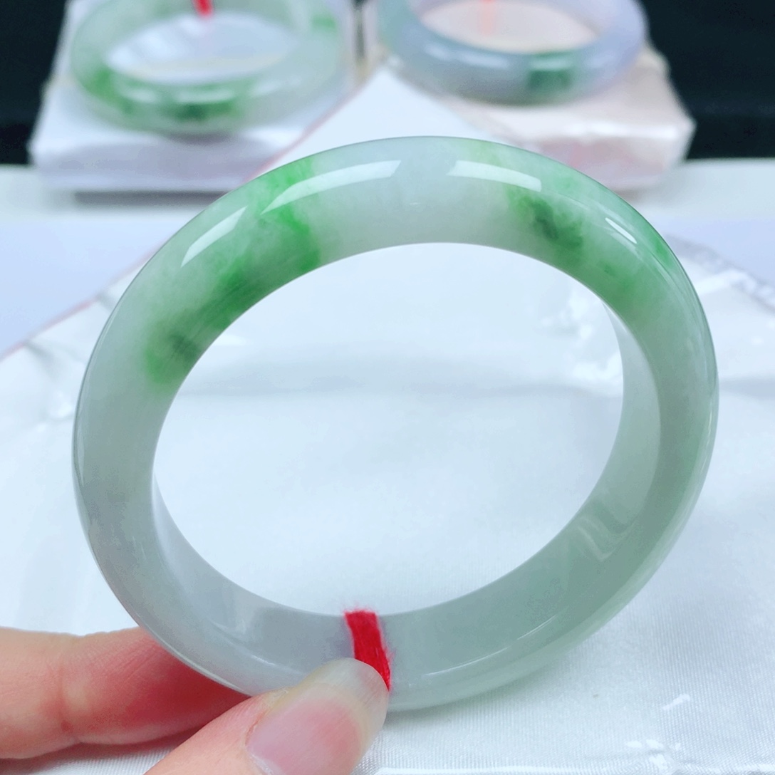 未镶嵌手镯翡翠  编号05 正圈55+