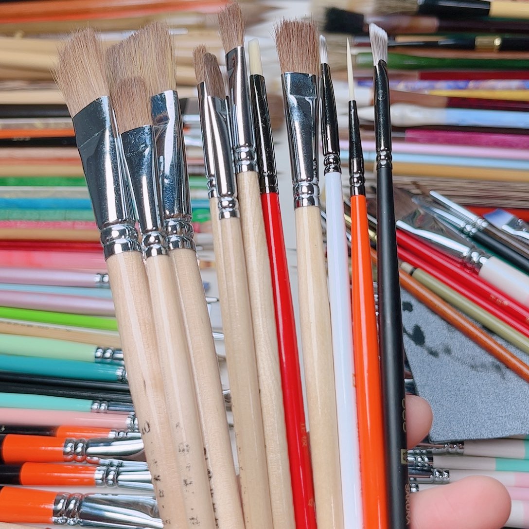 敏***捷艺笔轩画笔组合12支