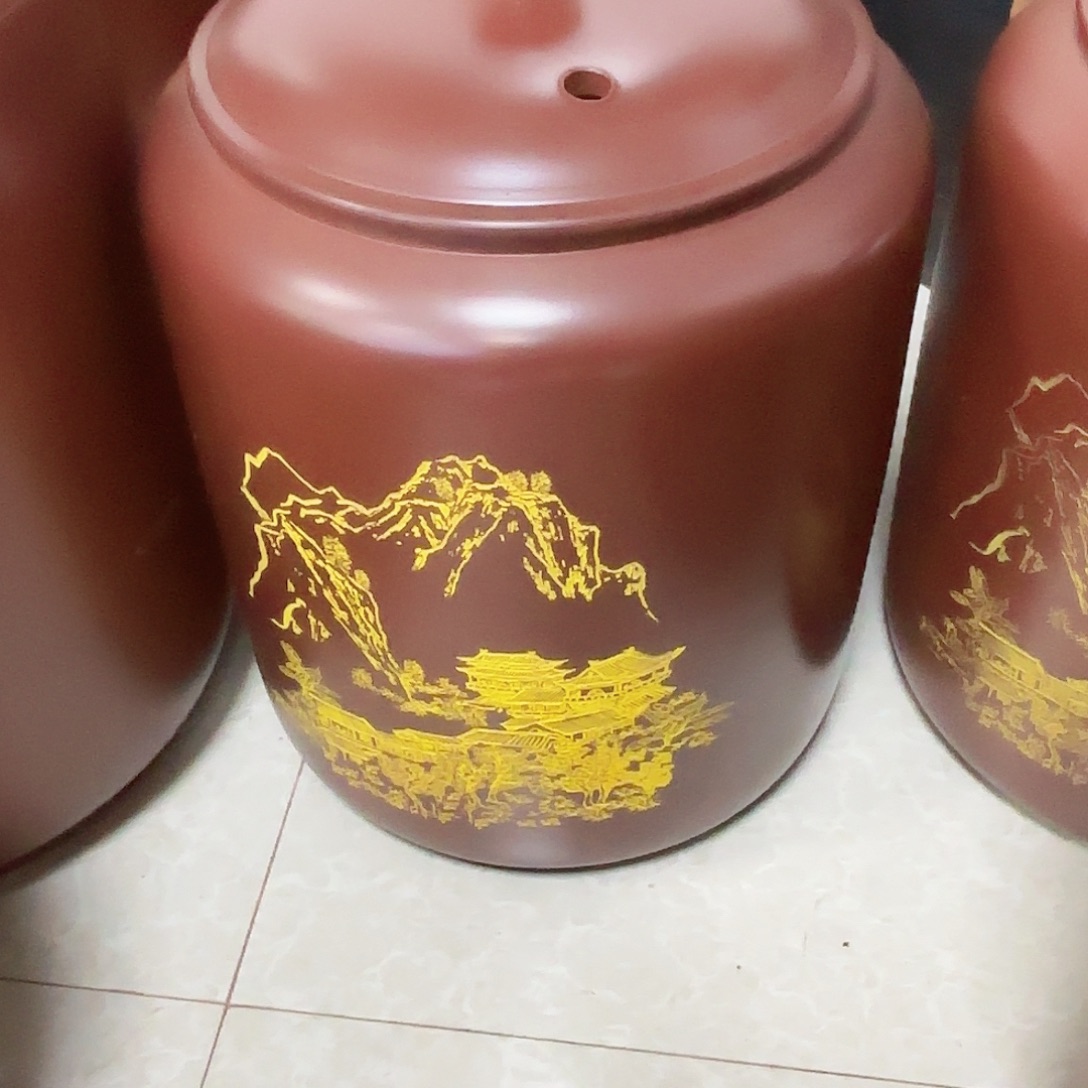 用***人钦州坭兴陶微手工10斤罐水罐