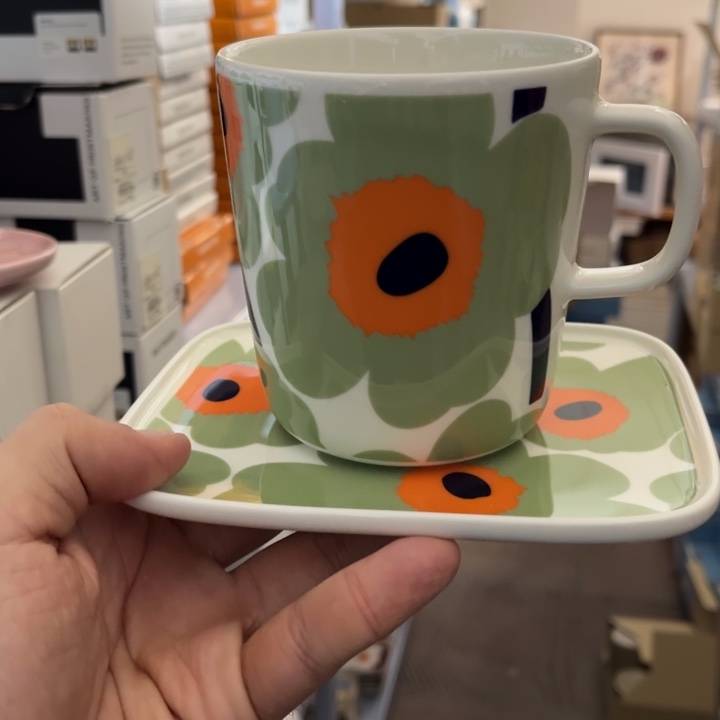 marimekko芦笋绿400ml马克礼盒