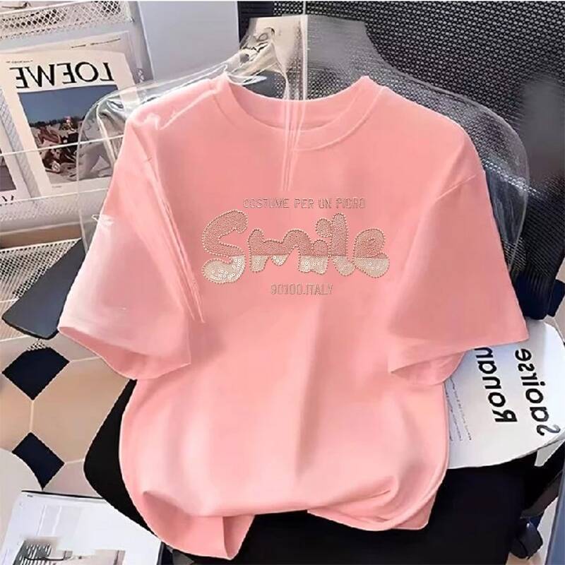 【宠粉福利】LY1上新女款时尚休闲百搭夏季潮流春夏t恤圆领显瘦短