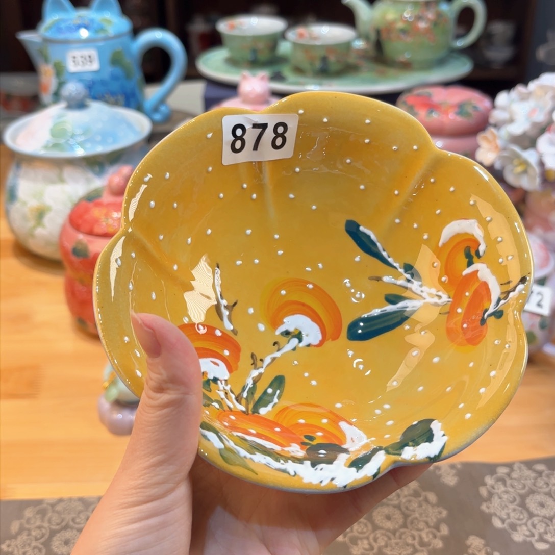 景德镇手绘高温釉下彩陶瓷茶具