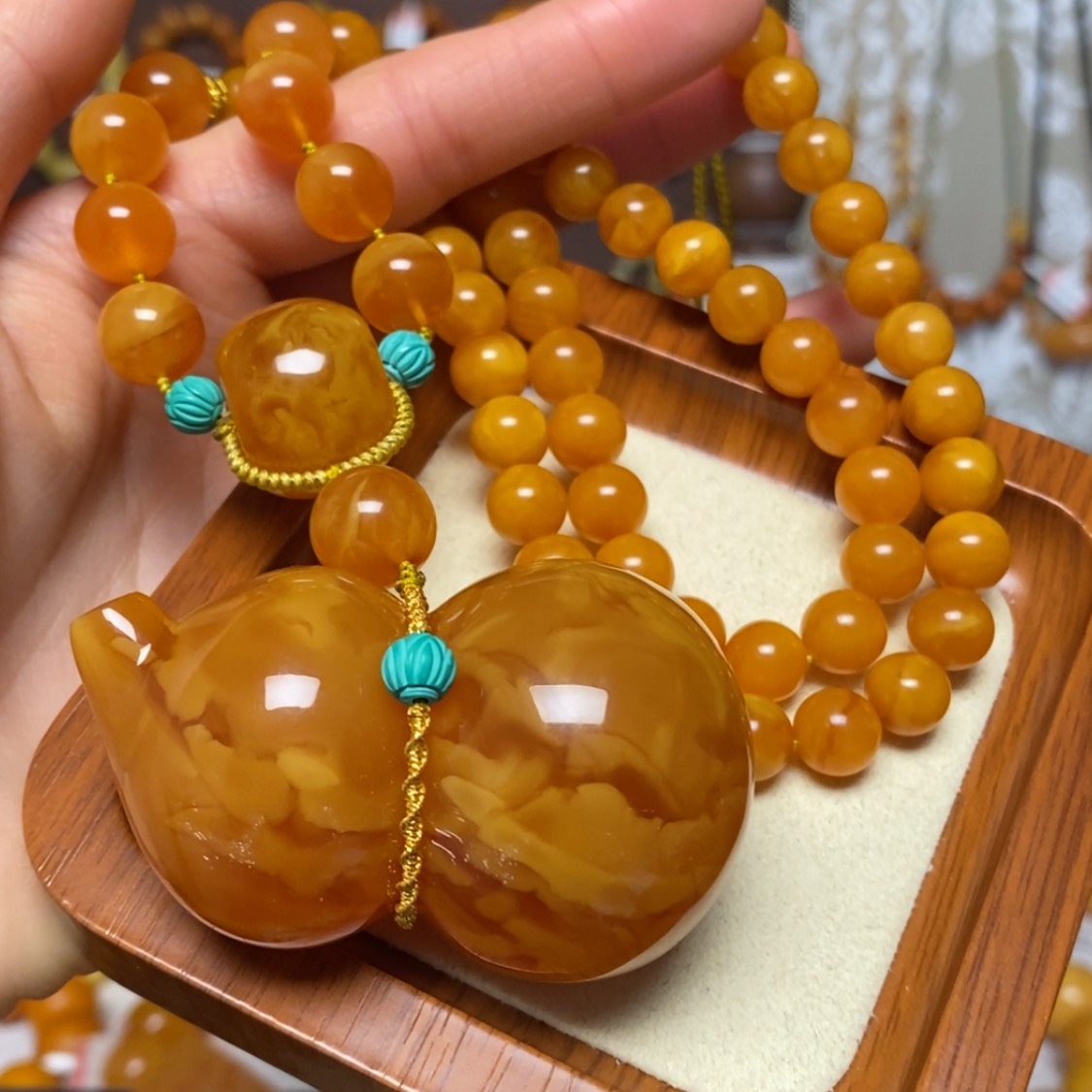 【闪购商品】蜜蜡颈饰未镶嵌项链