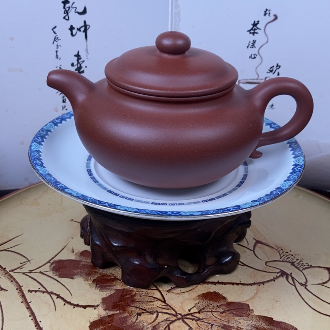 紫砂茶壶底槽清260 容量宜兴紫砂壶
