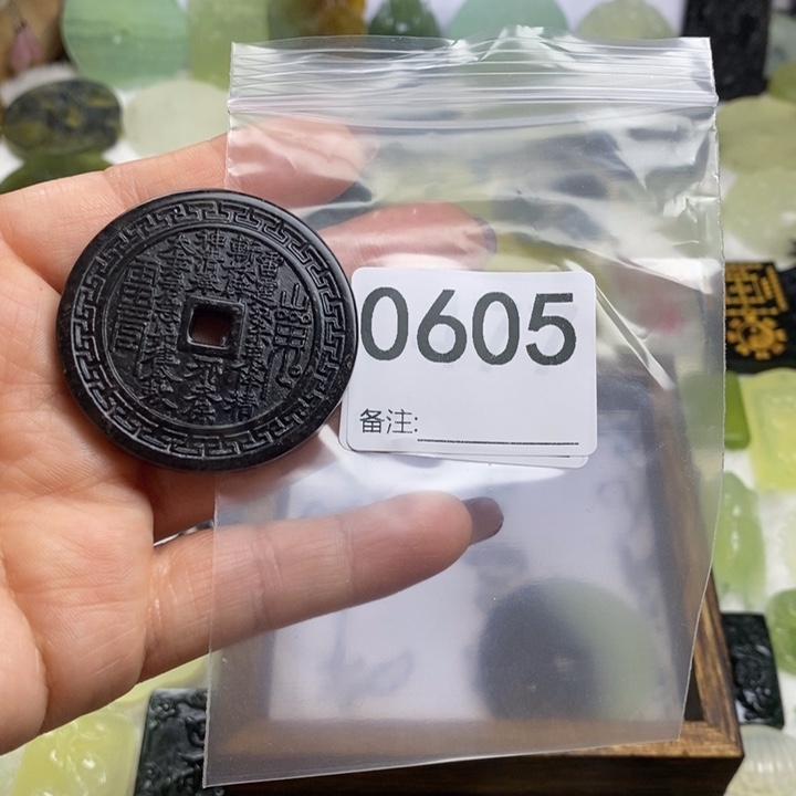 蛇纹石玉颈饰合金ㅤ*F