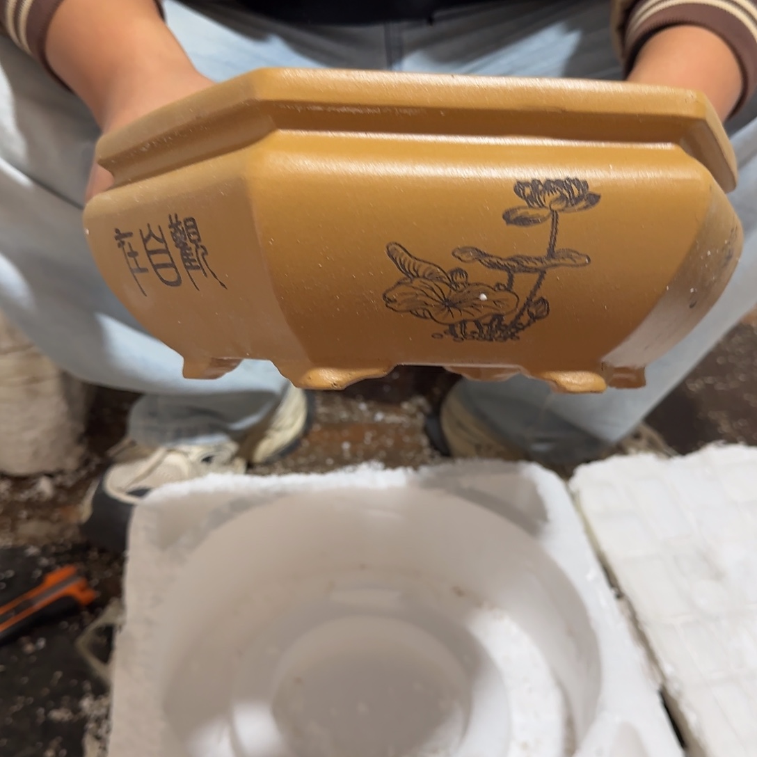 紫砂花盆口径20.10口径