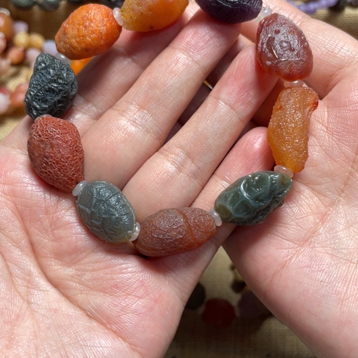 玛瑙/玉髓合金手链