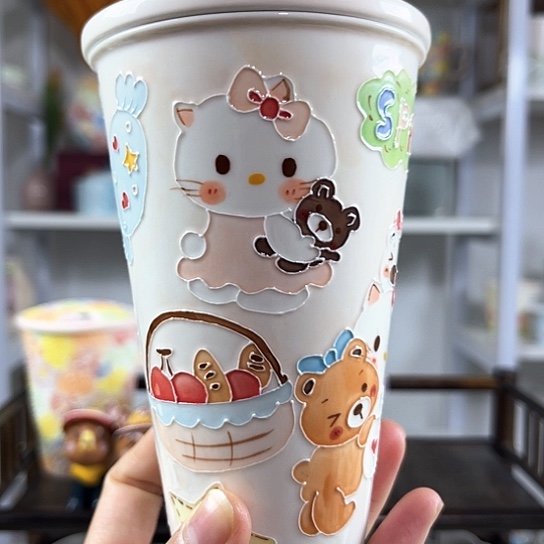 手绘高温釉下彩陶瓷