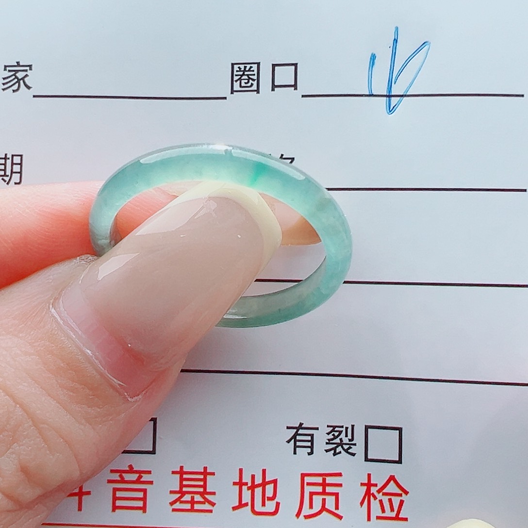 未镶嵌戒指翡翠戒圈