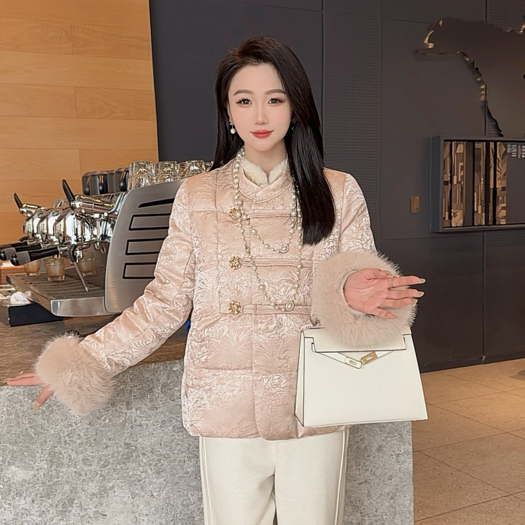 新中式棉衣女洋气百搭时尚显瘦冬季新款加厚保暖复古国风气质网红