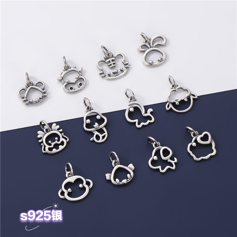 十二生肖小挂件手工diy小挂件红绳配件