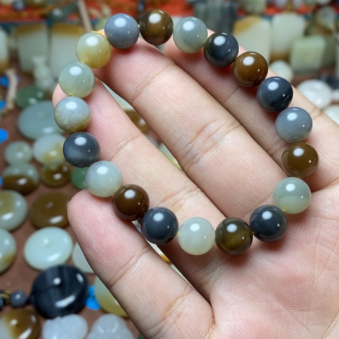 和田玉未镶嵌吊坠(不含链)