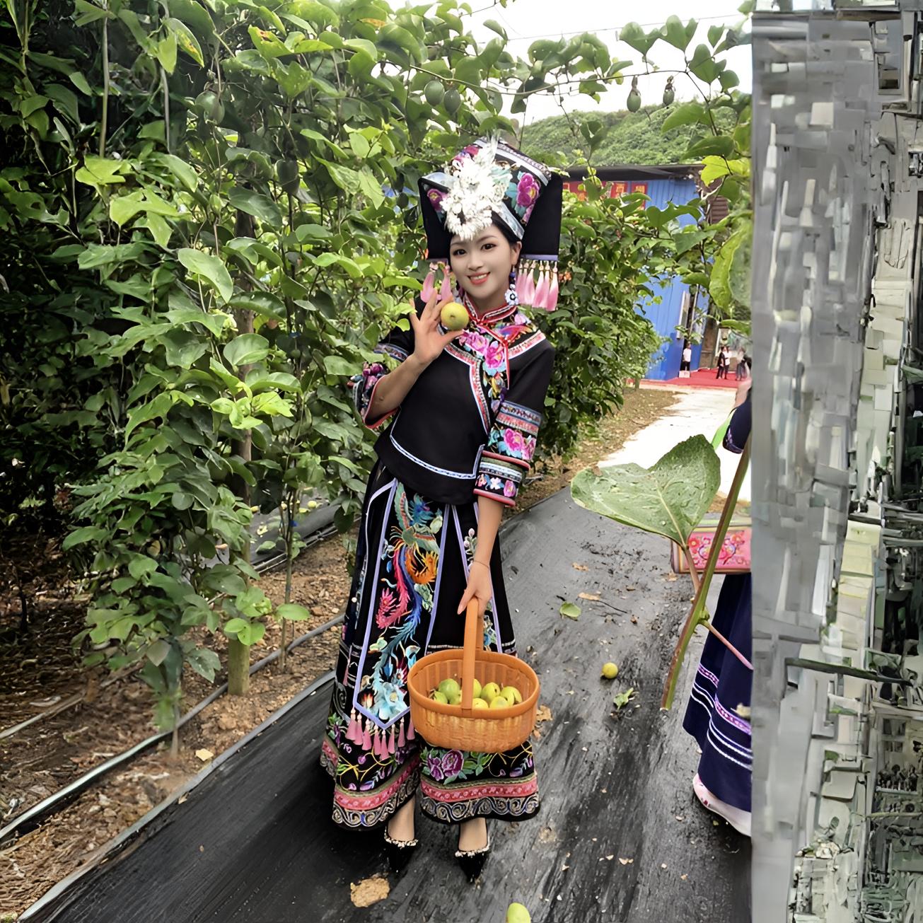 重工艺刺绣少数民族服饰