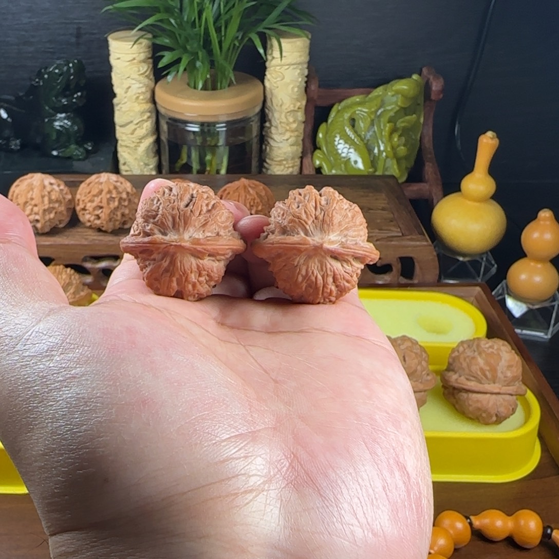 把件文玩核桃全品无修38尺血麒麟