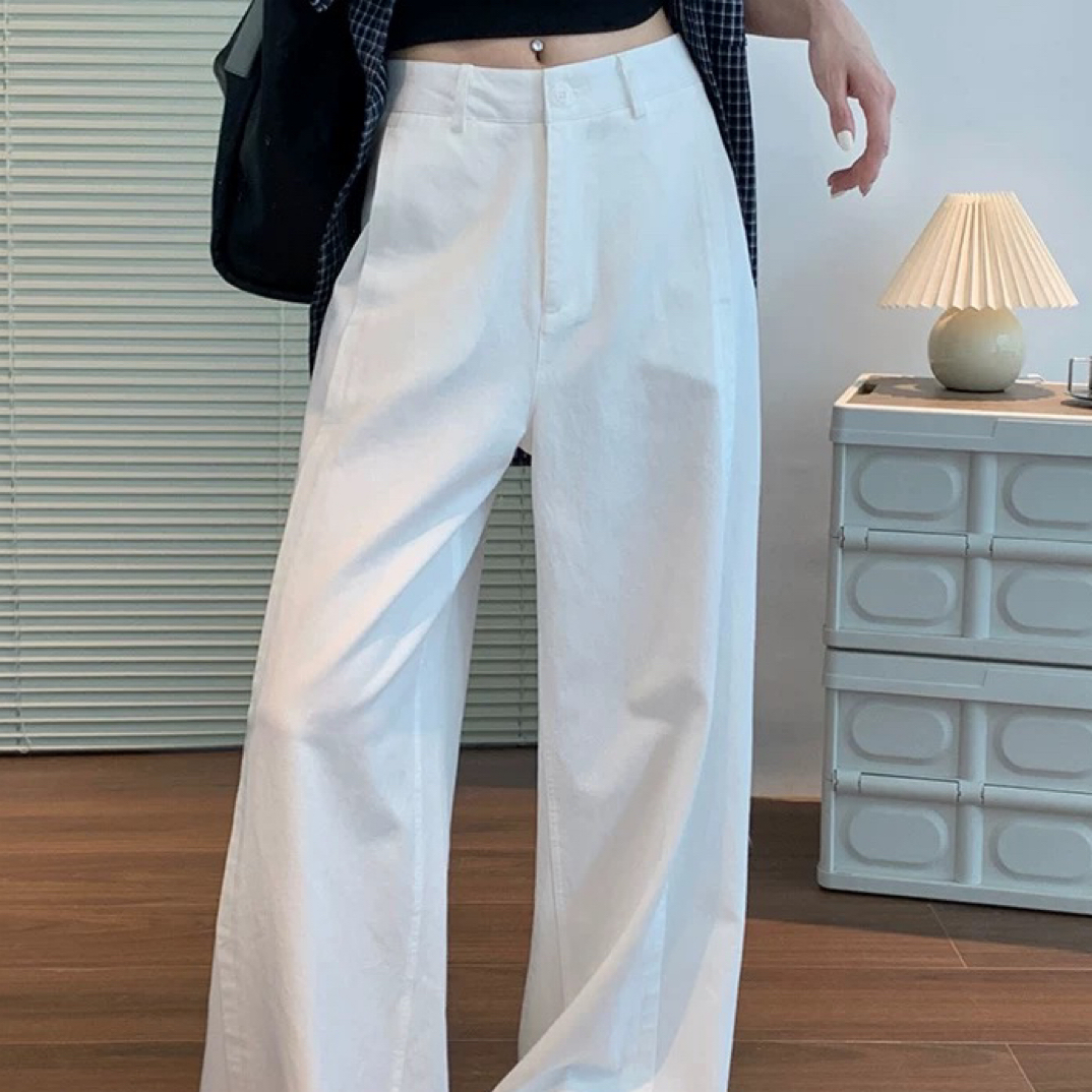 601-800白色直筒牛裤子  默认微瑕 尾货直播