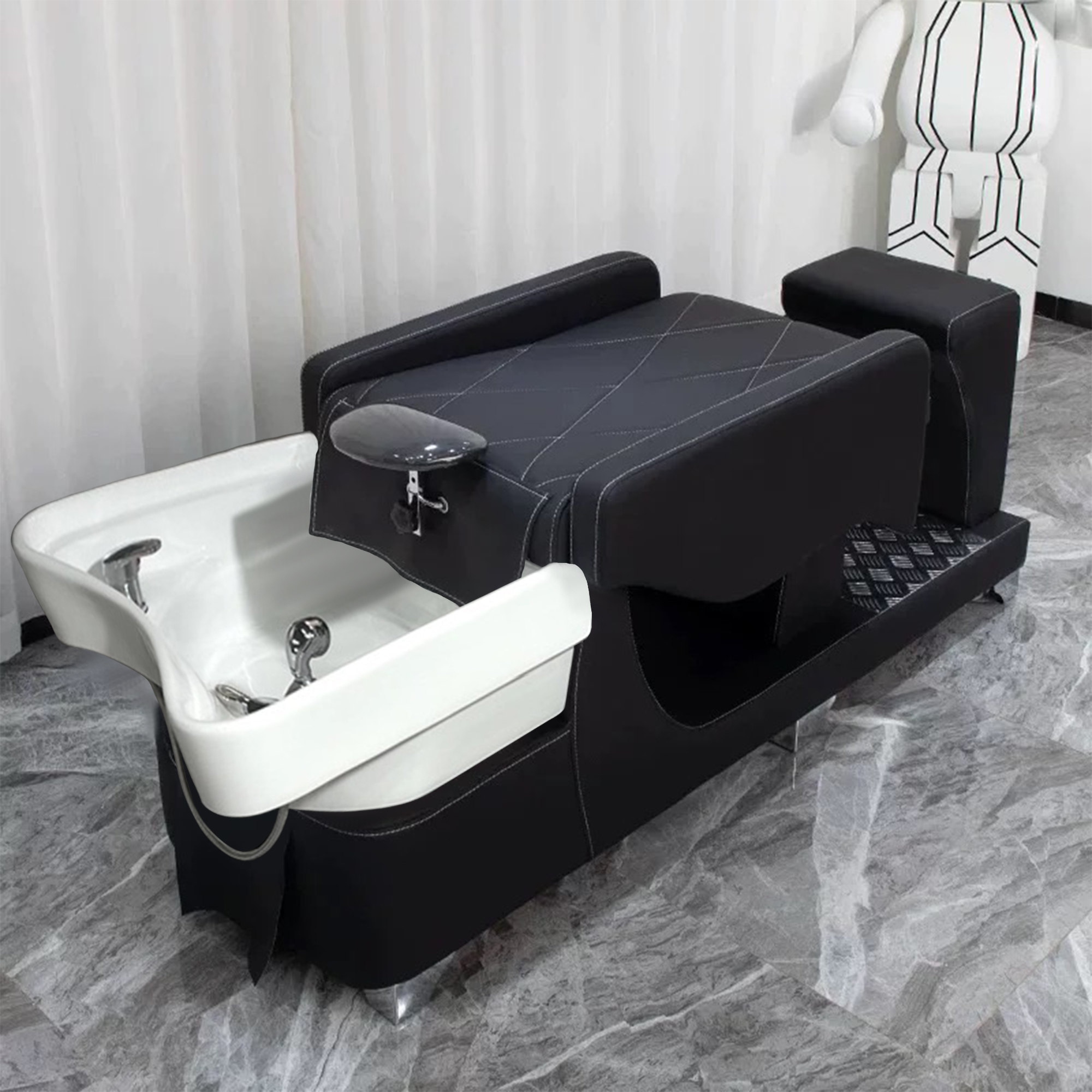美发店发廊专用泰式全躺半躺盆洗头床冲水床洗头床理发店专用