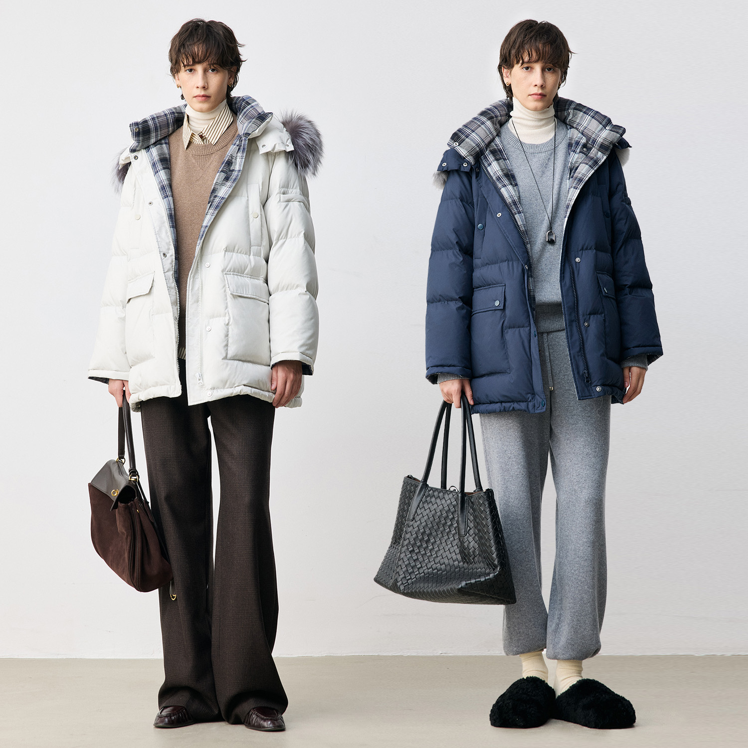 MARIUS“暖宝宝”35D超柔无胆防绒轻柔温暖亲肤毛毛领羽绒服