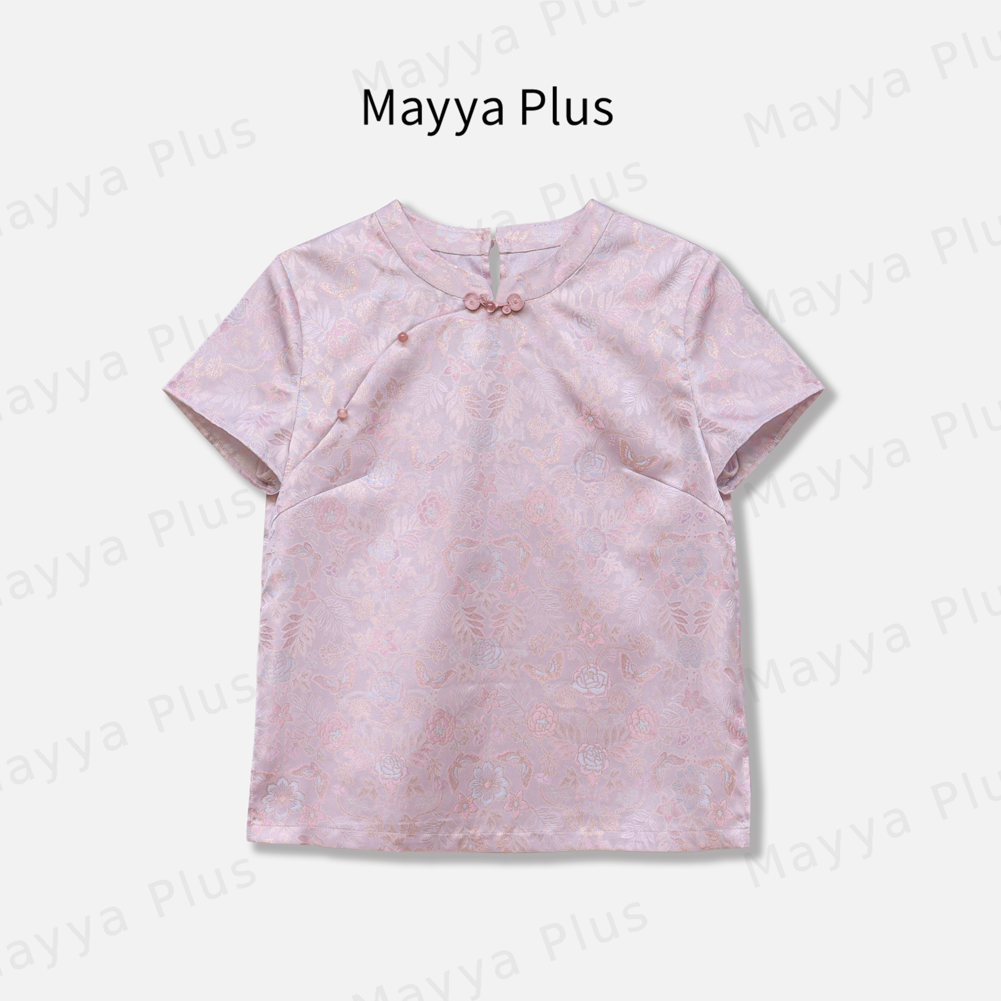 【吉祥如意】Mayya Plus麦芽定制轻奢气质欧若风梭织上衣32528261