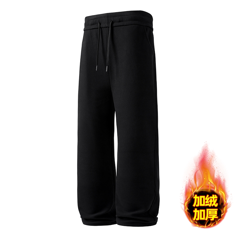 巧侬服饰/冬季加厚卫裤休闲裤时尚男士直筒休闲小脚裤男款