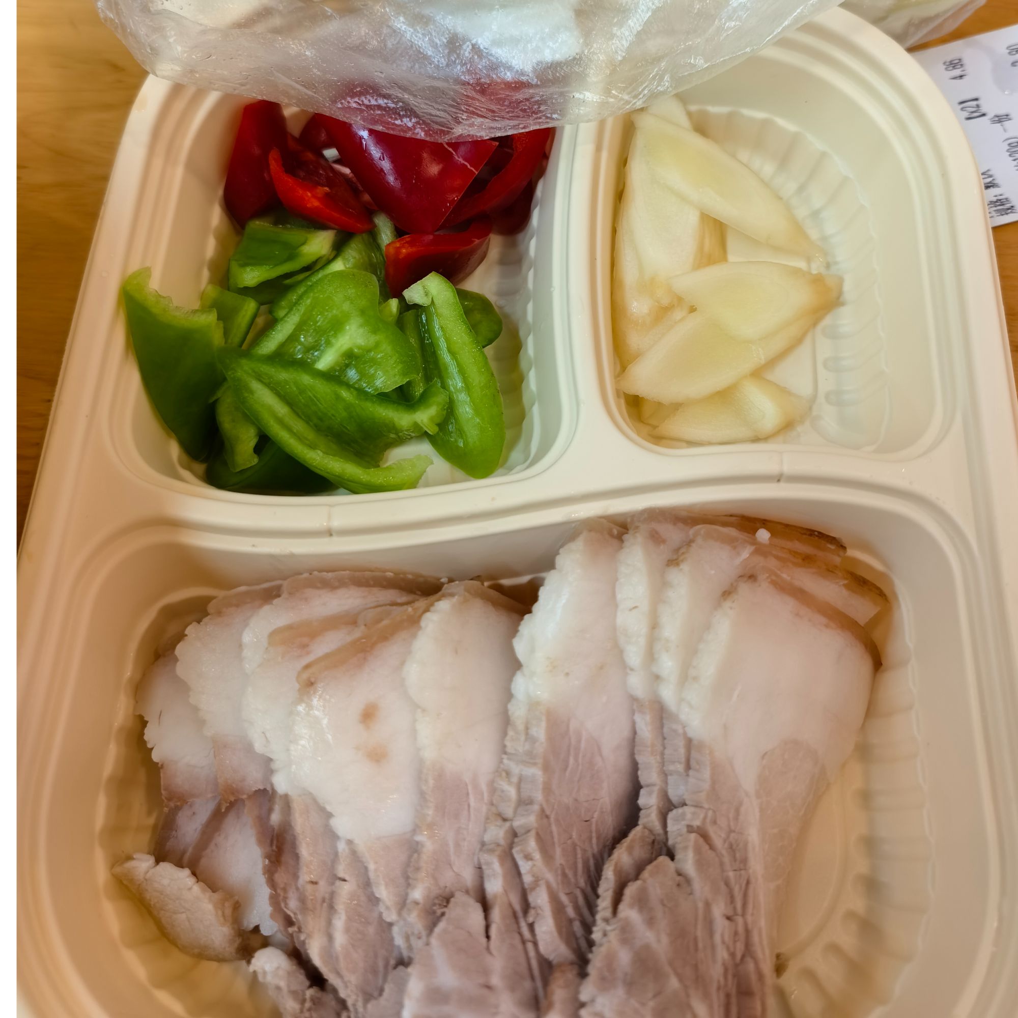 莲白回锅（熟二刀肉160-220）