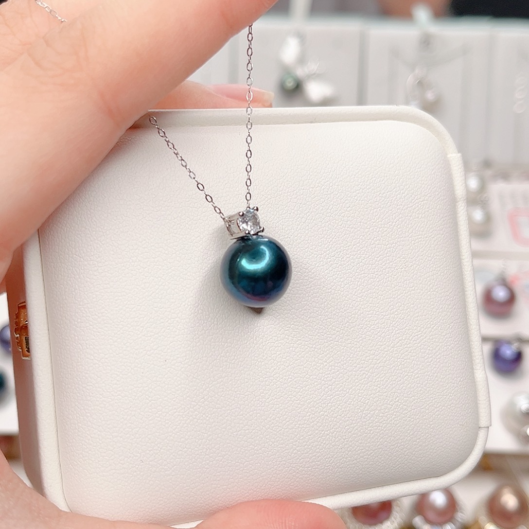 合金淡水珍珠吊坠(赠链)