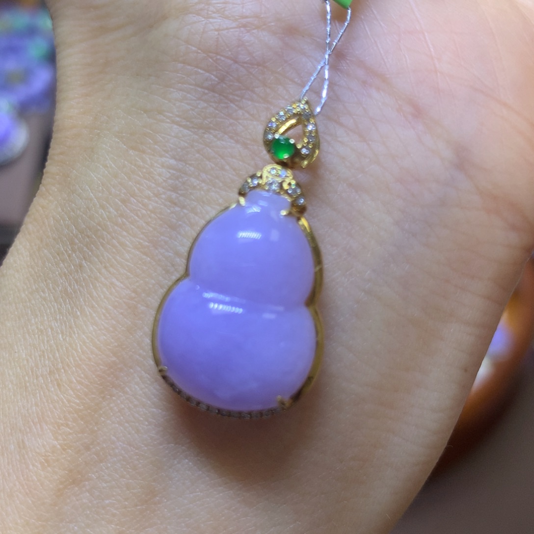 【闪购商品】翡翠颈饰18K金镶嵌 翡翠