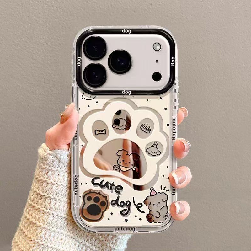 萌心狗爪适用苹果17promax苹果全系列手机壳卡通可爱带手链超火