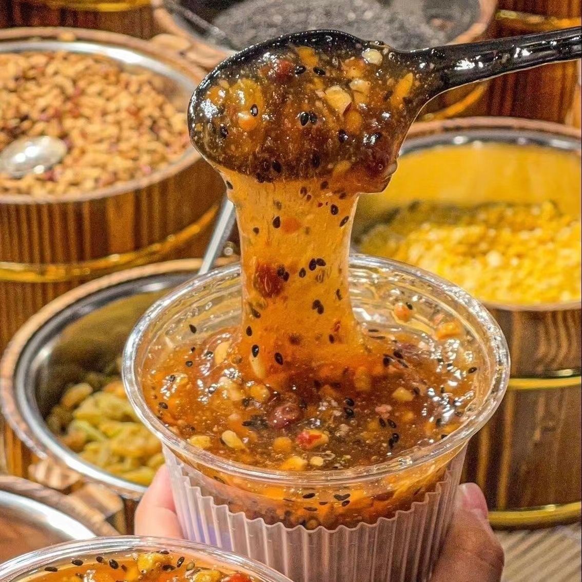 蓉姊妹20斤50斤拉丝藕粉冬季热销摆摊商用莲子羹原料批发多买多送