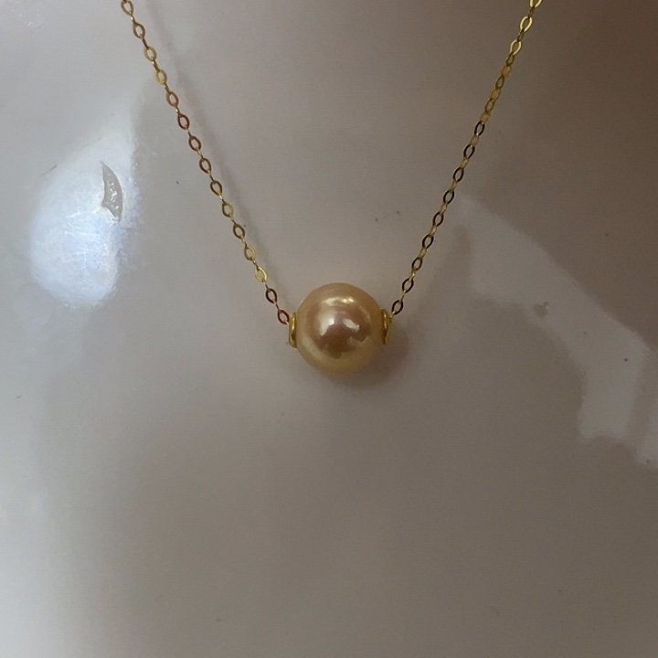 淡水珍珠吊坠(赠链)银S925镶嵌