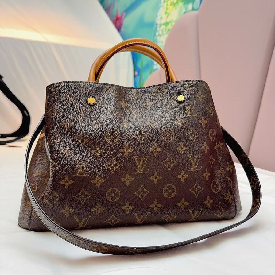95新 LouisVuitton/路易威登  老花蒙田手提单肩包 1451 0871