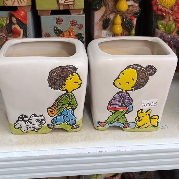 粗陶材质多肉花盆