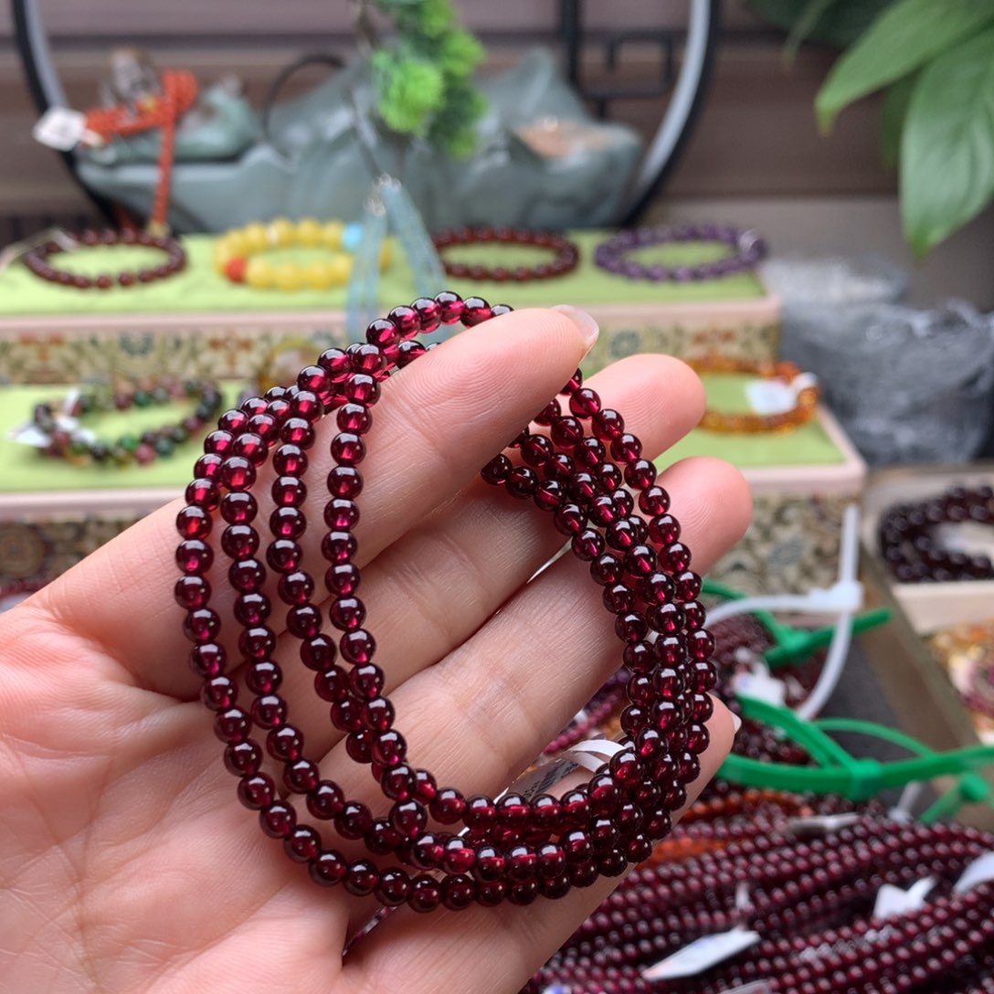 未镶嵌手串石榴石手串4.3