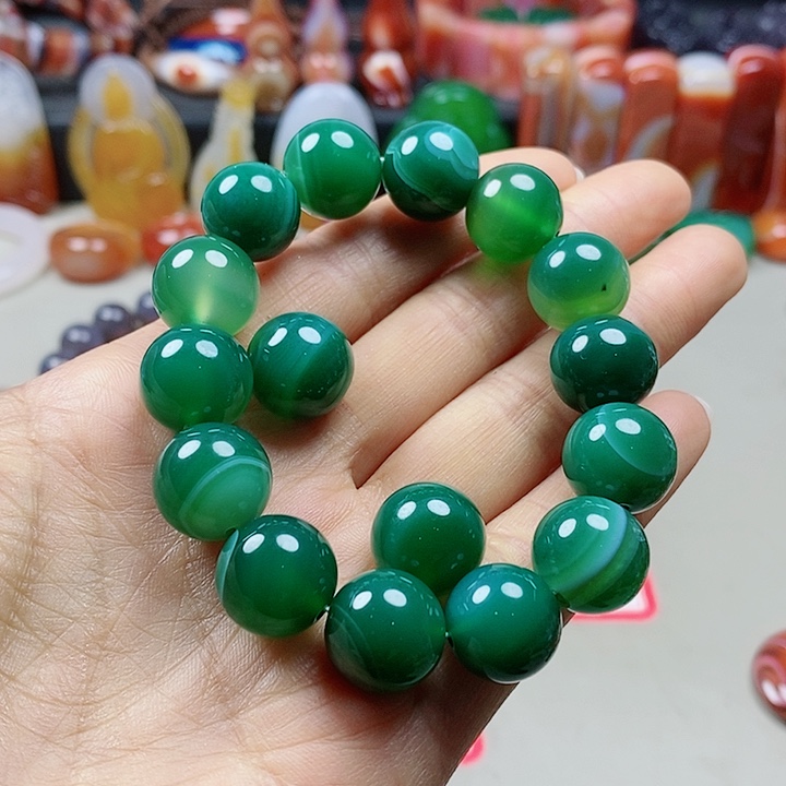 未镶嵌手链玛瑙/玉髓哈**乐