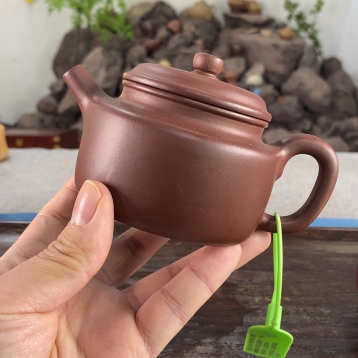 紫砂茶壶宜兴紫砂底潮青220