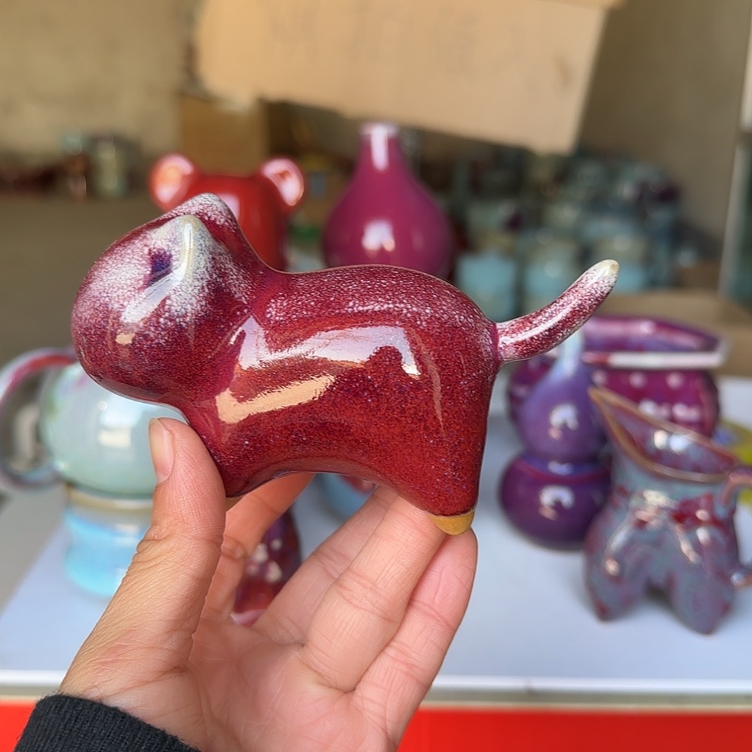 摆件陶郑家钧瓷摆件微瑕