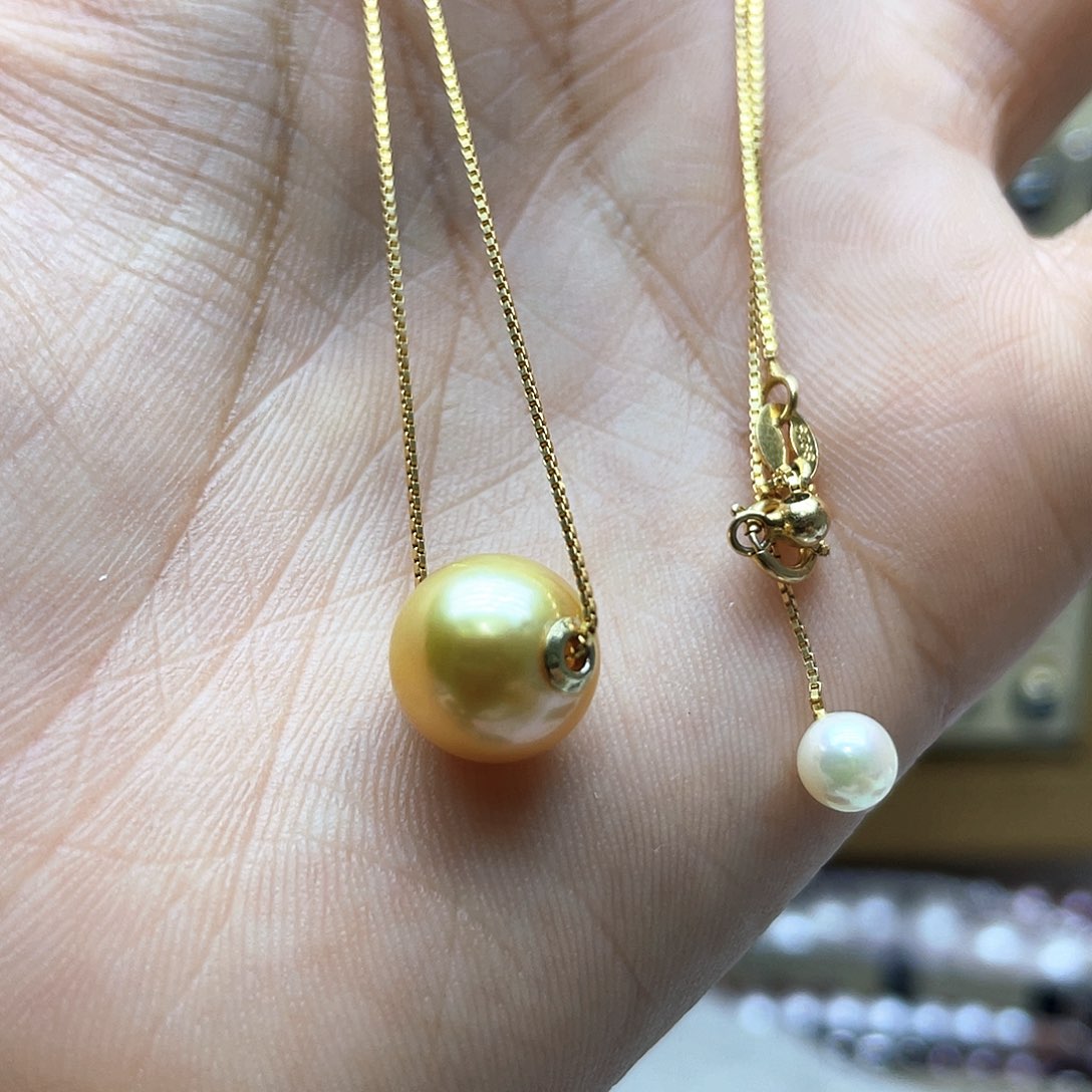 海水珍珠颈饰银S925镶嵌