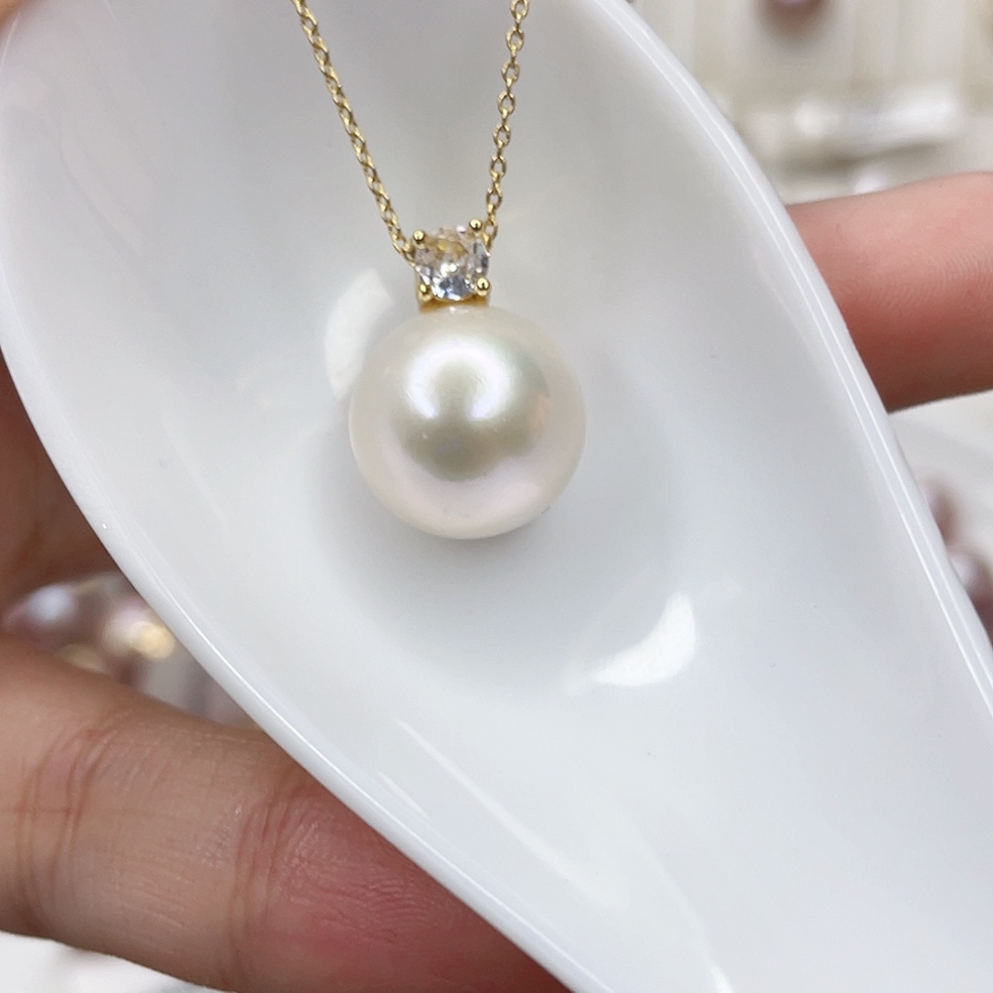 淡水珍珠未镶嵌吊坠(赠链)