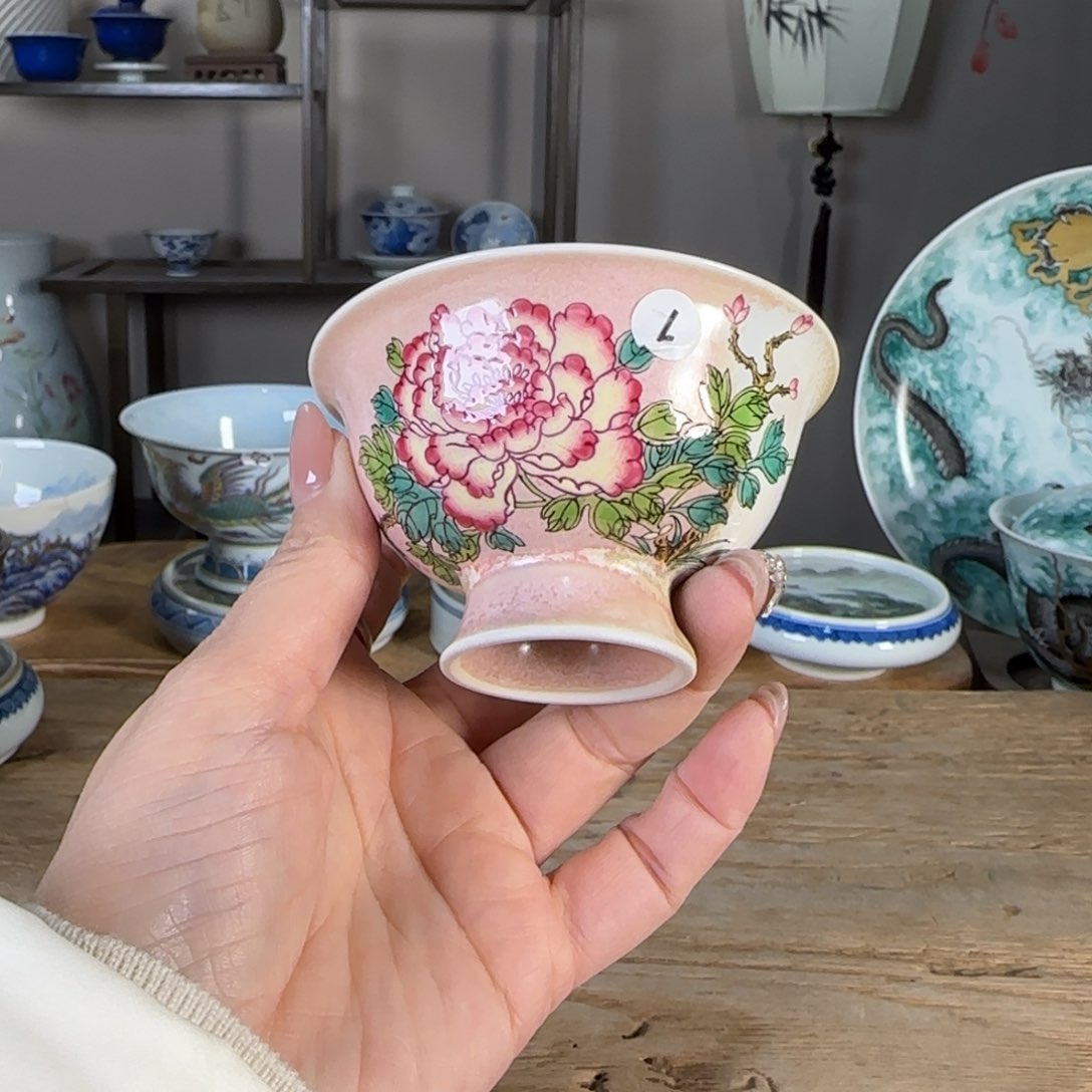 杯景德镇陶瓷柴烧多人