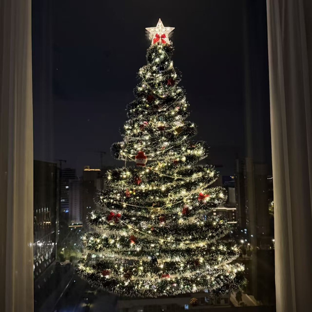 【思诺】圣诞节客厅落地窗diy圣诞树挂件道具圣诞节