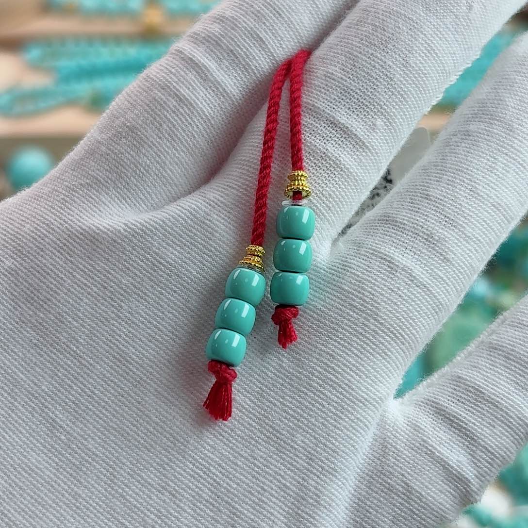 绿松石18K金镶嵌珠宝奇石