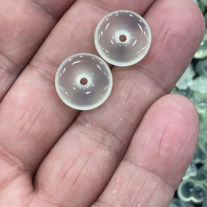 蛇纹石玉合金颈饰