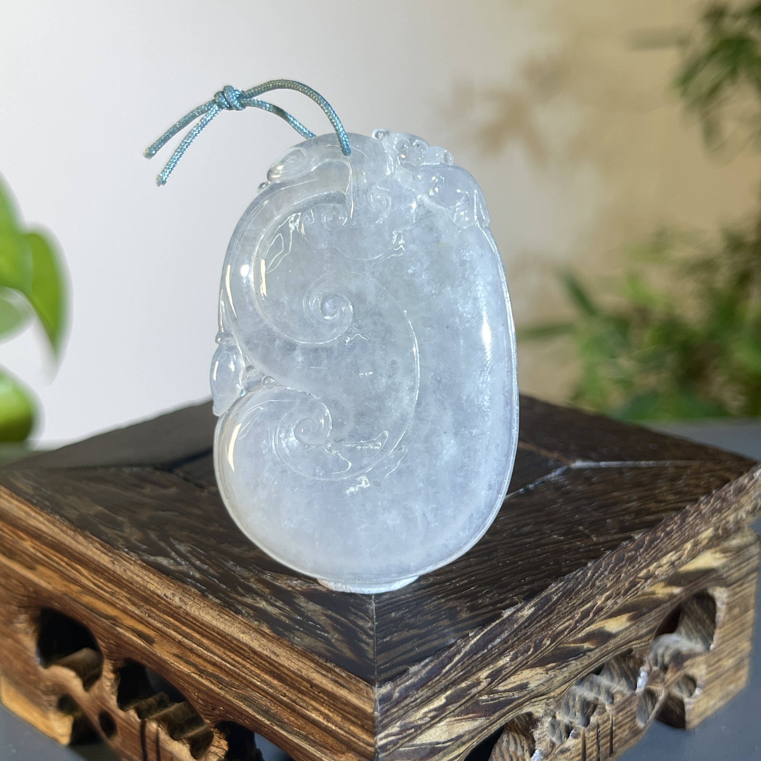 JXW15-58 天然缅甸A货翡翠 如意