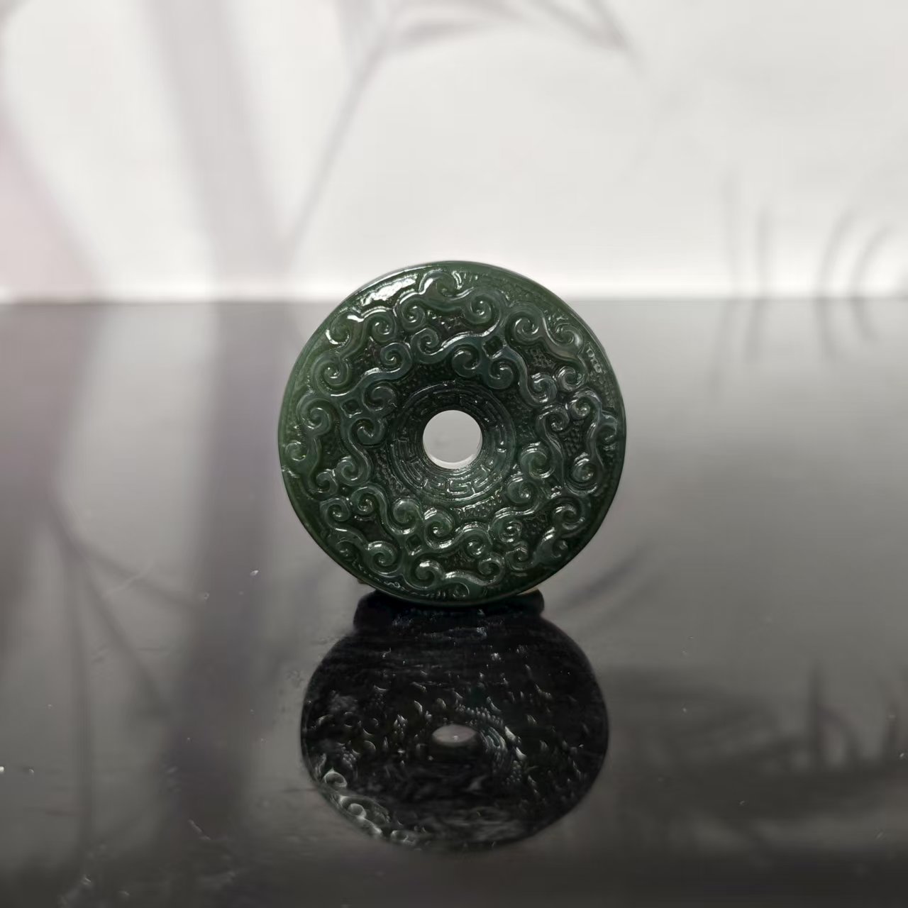 Z和田玉平安扣吊坠2460