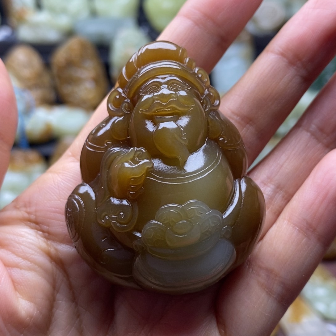 吊坠(不含链)未镶嵌和田玉（糖玉）