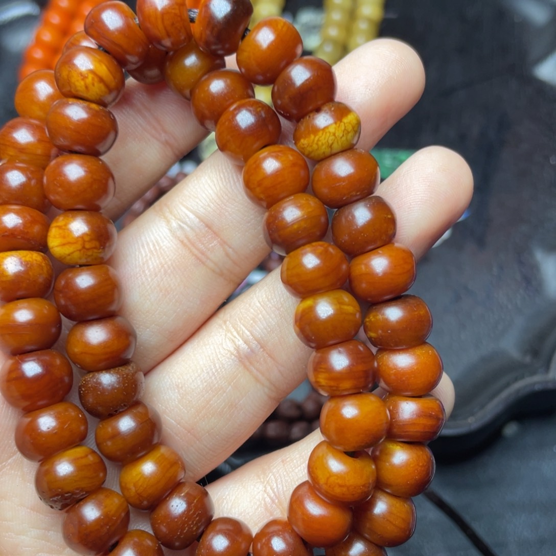 六***顺牦牛骨双圈手持串