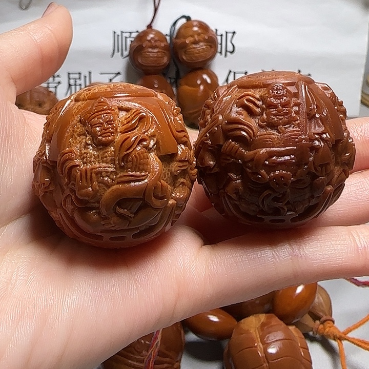 橄榄核手串/手链橄榄核核雕四大天王