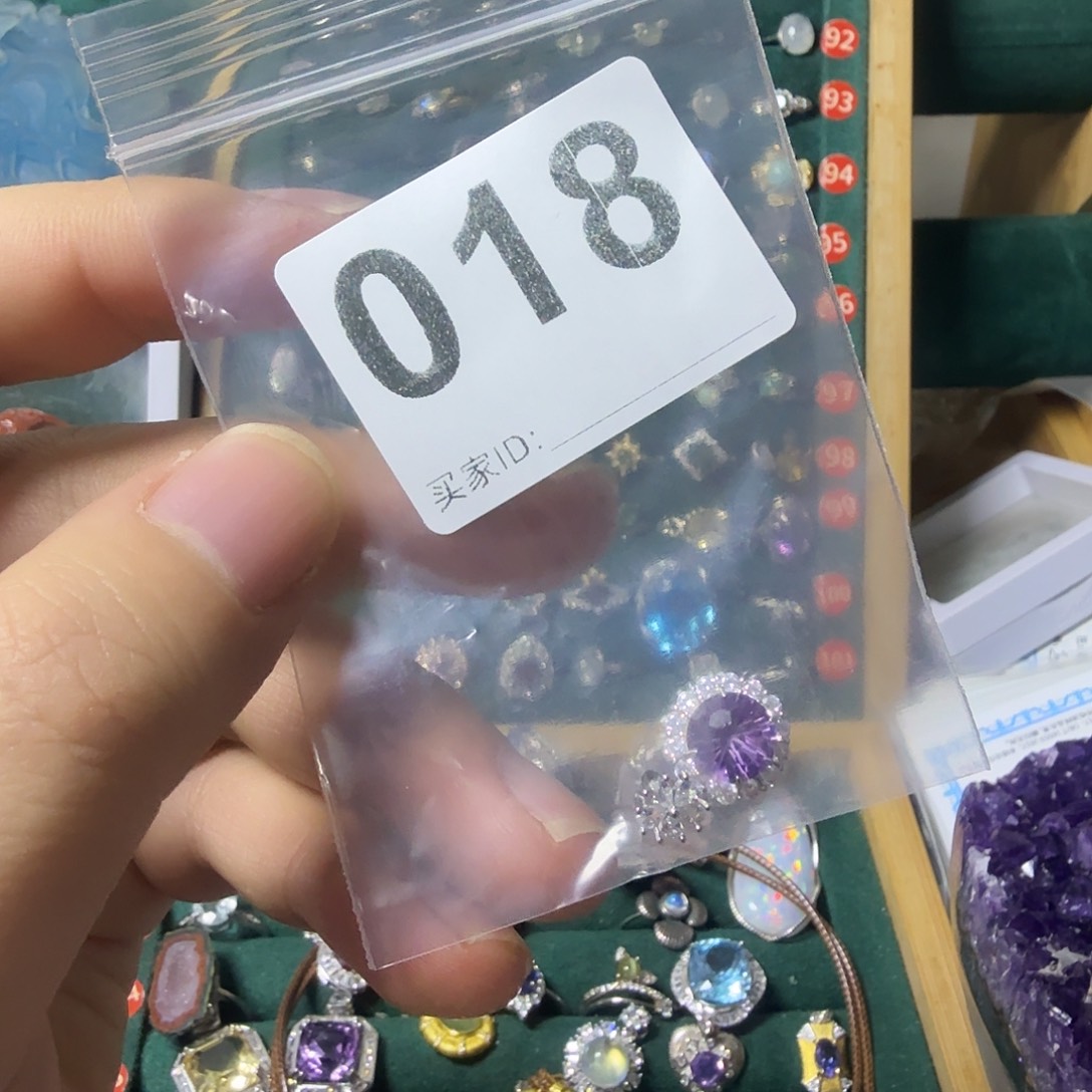 c***ᶞ颈饰银S925镶嵌紫晶